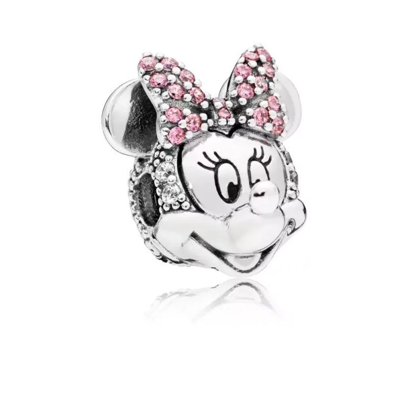 (afbeelding voor) Disney, Pandora Shimmering Minnie Portrait Clip Bedel 797496CZS