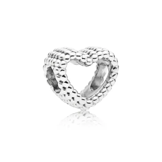 (afbeelding voor) PANDORA Beaded Heart Bedel 797516