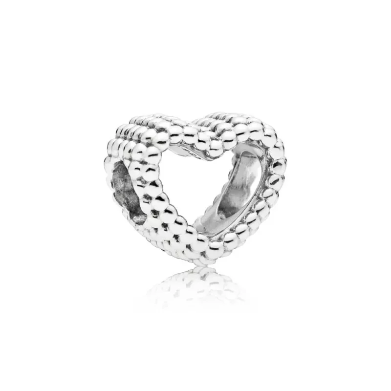 (afbeelding voor) PANDORA Beaded Heart Bedel 797516