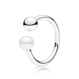 (afbeelding voor) PANDORA Contemporary Pearl Ring 197573P