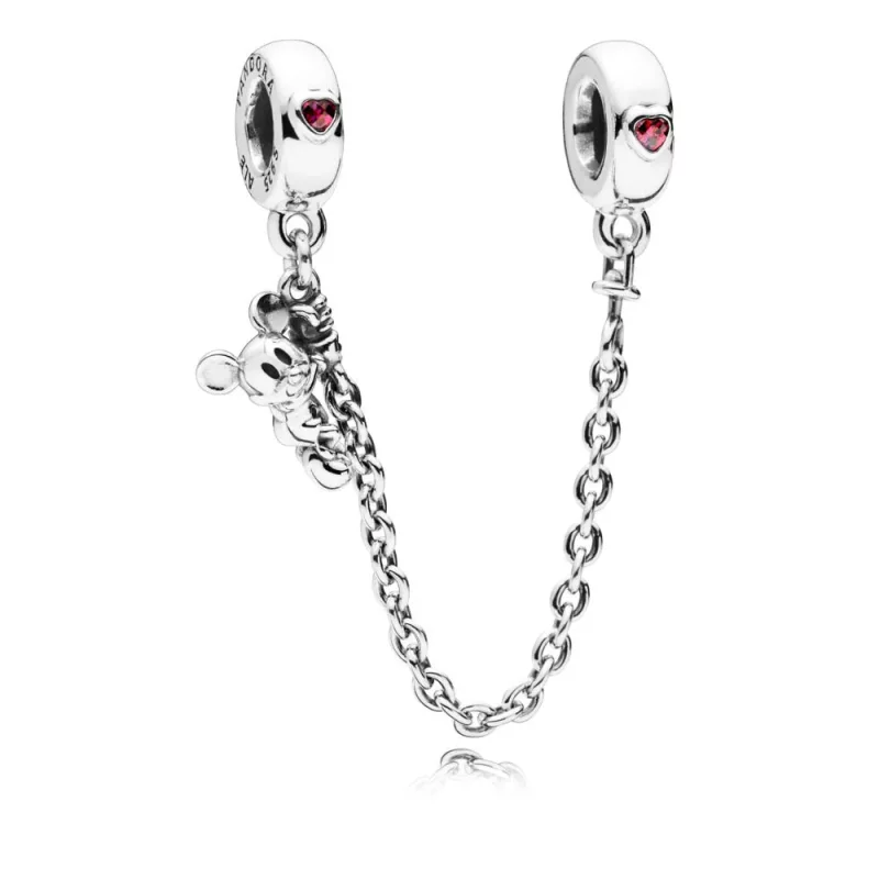 Disney, Pandora Climbing Mickey Veiligheidsketting 797173CZR (afbeelding voor) Disney, Pandora Climbing Mickey Veiligheidsketting 797173CZR
