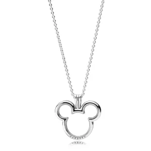 Disney, Pandora Mickey Floating Locket Ketting 397177 (afbeelding voor) Disney, Pandora Mickey Floating Locket Ketting 397177