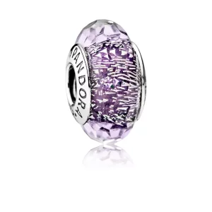 (afbeelding voor) PANDORA Dark Purple Shimmer Murano Bedel - 791663