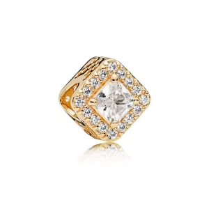 (afbeelding voor) Pandora Gouden Geometrische Uitstraling Bedel 756207CZ