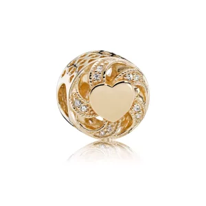 (afbeelding voor) Pandora Gouden Lint Hart Bedel 751004CZ