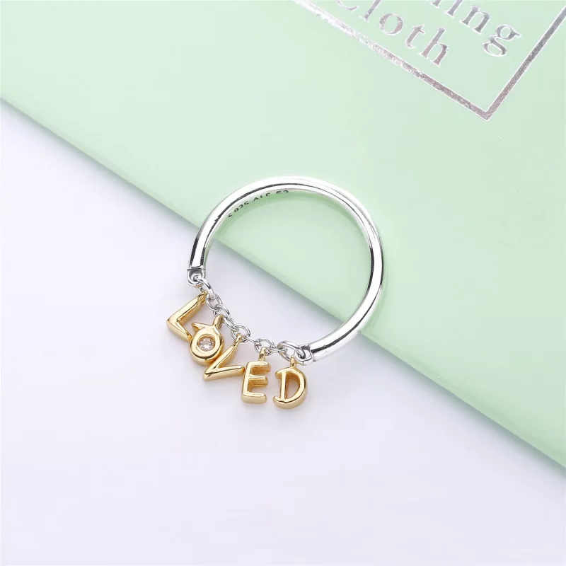 (afbeelding voor) PANDORA Loved Script Ring 167799CZ - Bekijken 3
