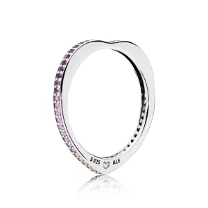 (afbeelding voor) PANDORA Multi-Colour Arc Of Love Ring