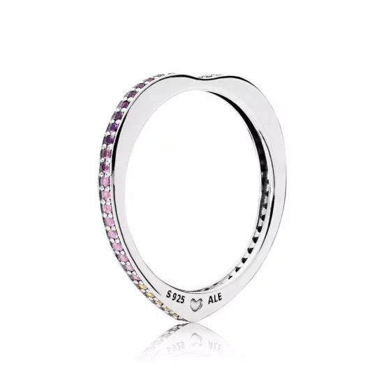 (afbeelding voor) PANDORA Multi-Colour Arc Of Love Ring
