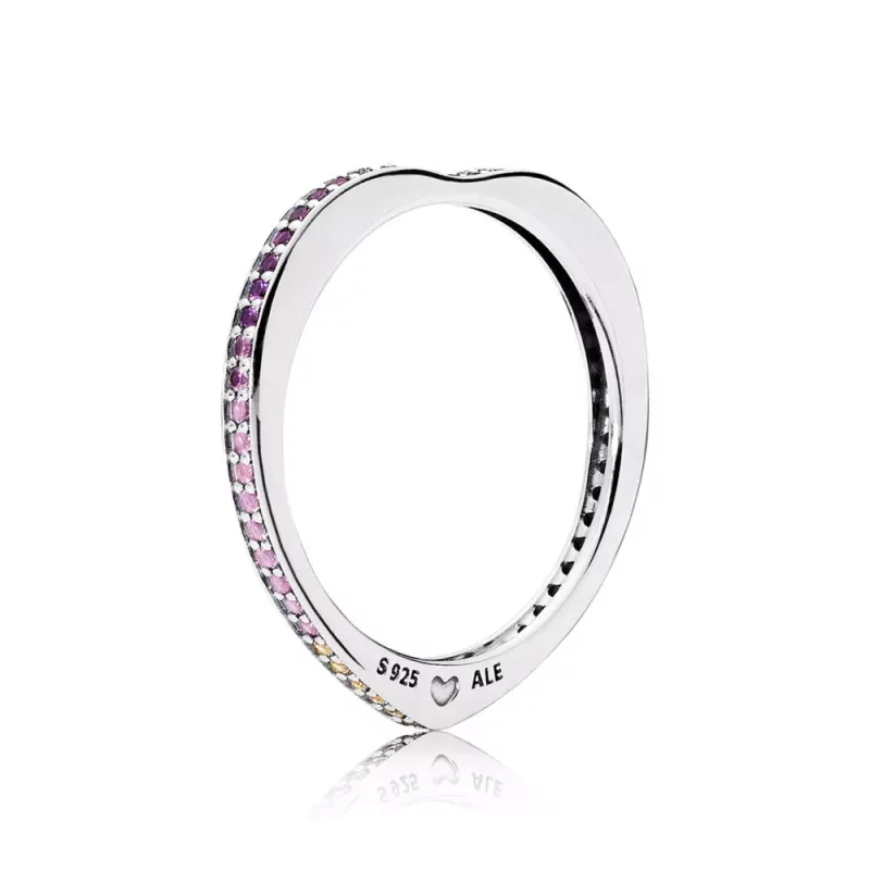 (afbeelding voor) PANDORA Multi-Colour Arc Of Love Ring