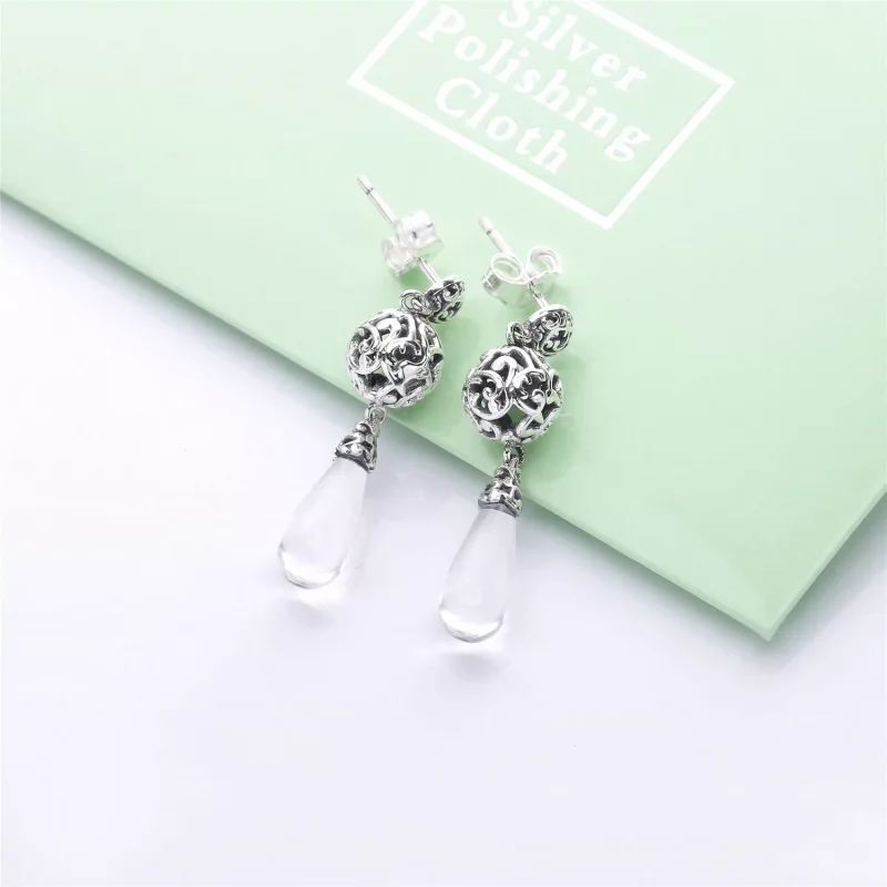 (afbeelding voor) PANDORA Regal Droplets Oorbellen 297686CZ - Bekijken 2