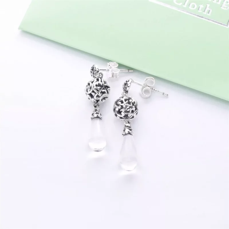 (afbeelding voor) PANDORA Regal Droplets Oorbellen 297686CZ - Bekijken 3