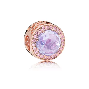 (afbeelding voor) Pandora Rose Lavendel Stralende Harten Bedel 781725LCZ