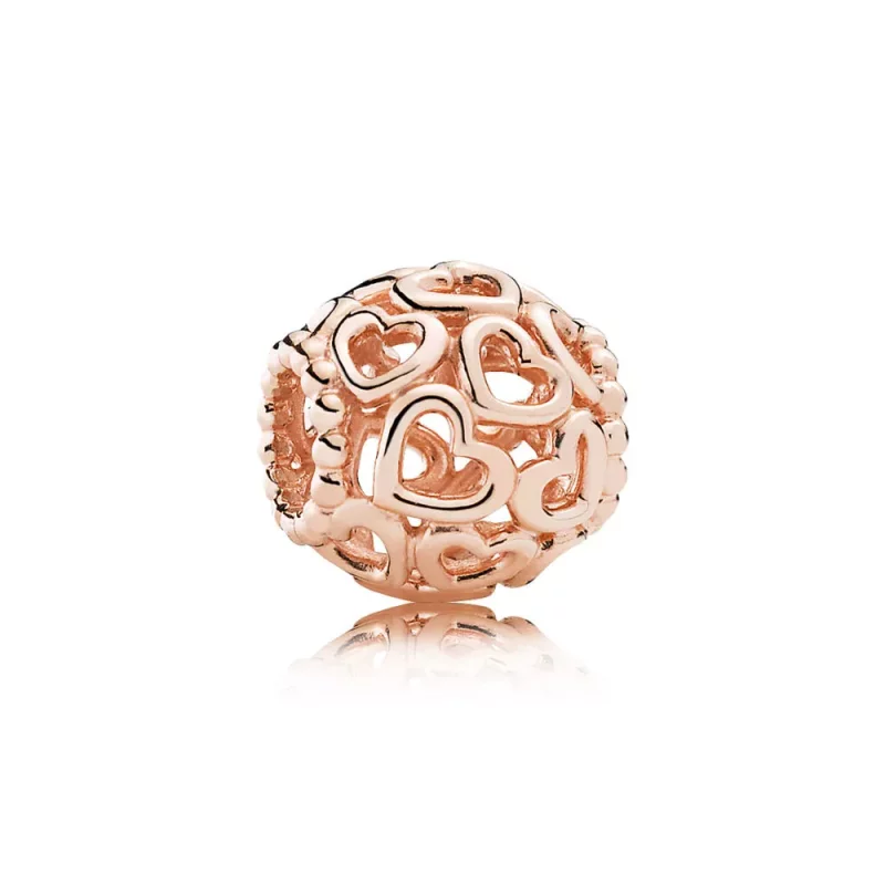 (afbeelding voor) Pandora Rose Opengewerkte Hartjes Bedel 780964
