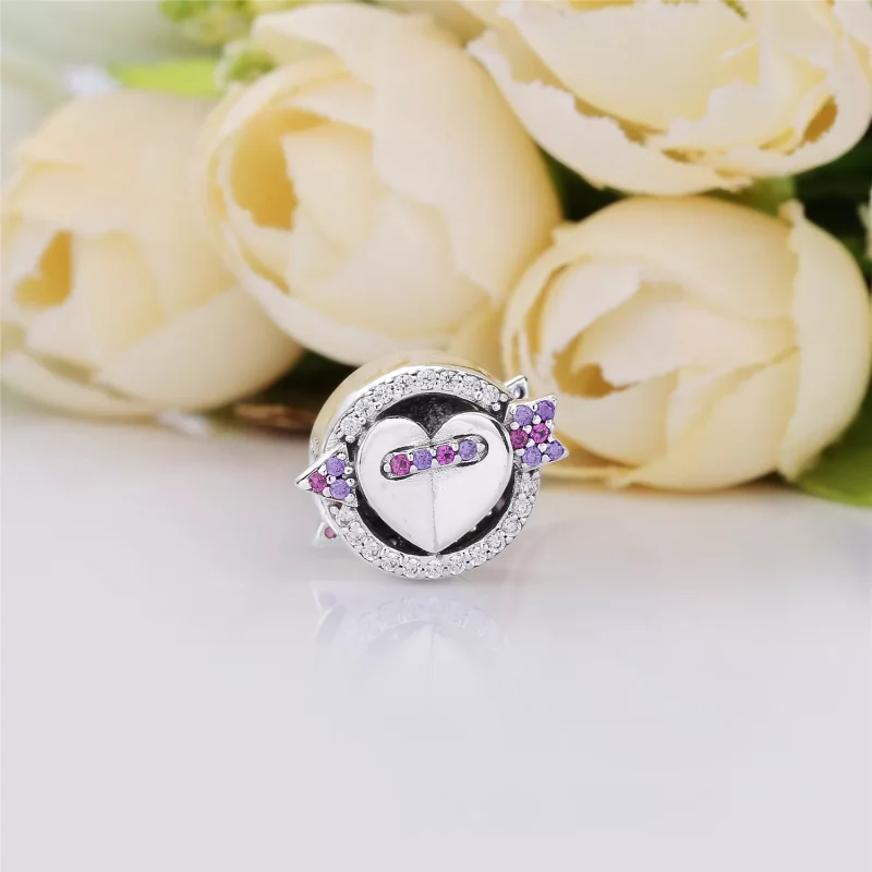 (afbeelding voor) PANDORA Sparkling Arrow & Heart Bedel 797827CZMX - Bekijken 2