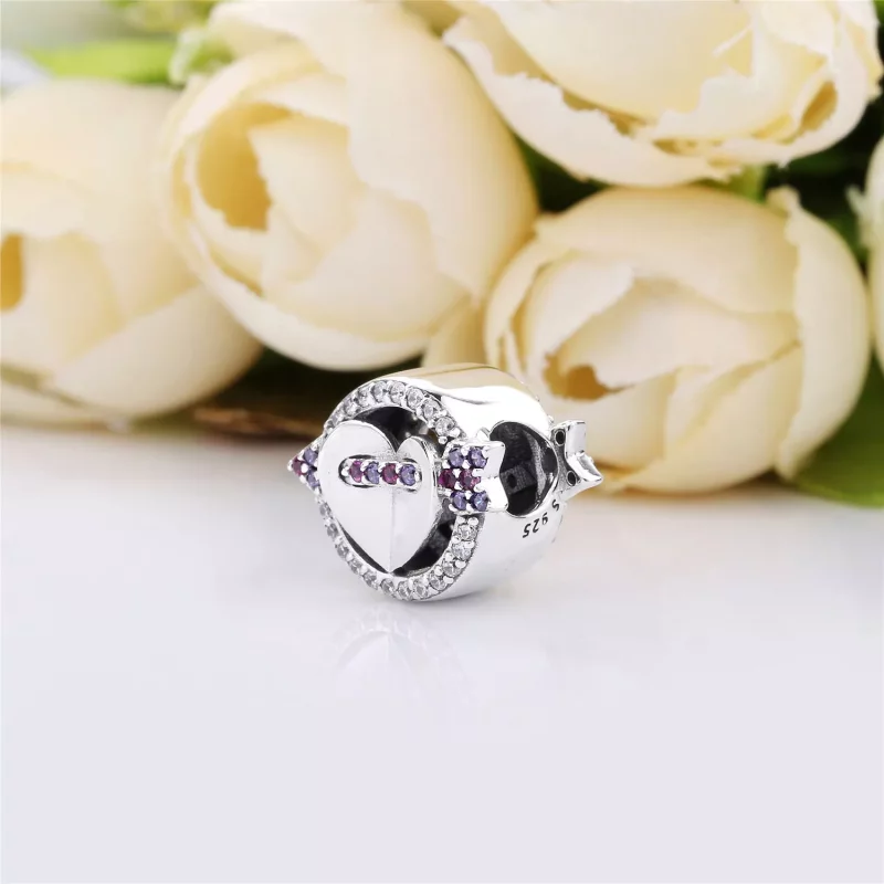 (afbeelding voor) PANDORA Sparkling Arrow & Heart Bedel 797827CZMX - Bekijken 3