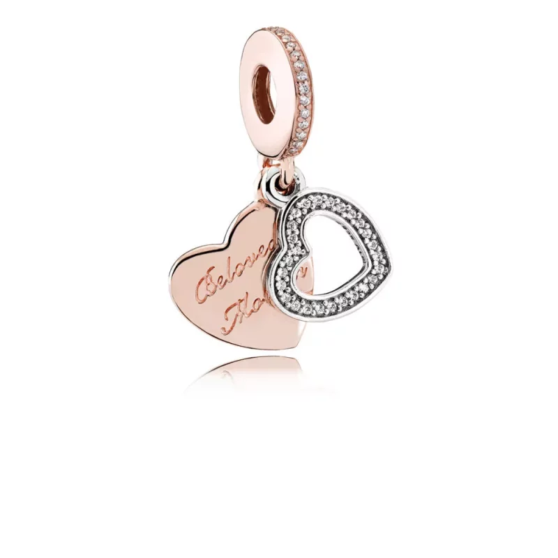 (afbeelding voor) Pandora Zilver En 14K Goud Geliefde Moeder Bedel 781883CZ