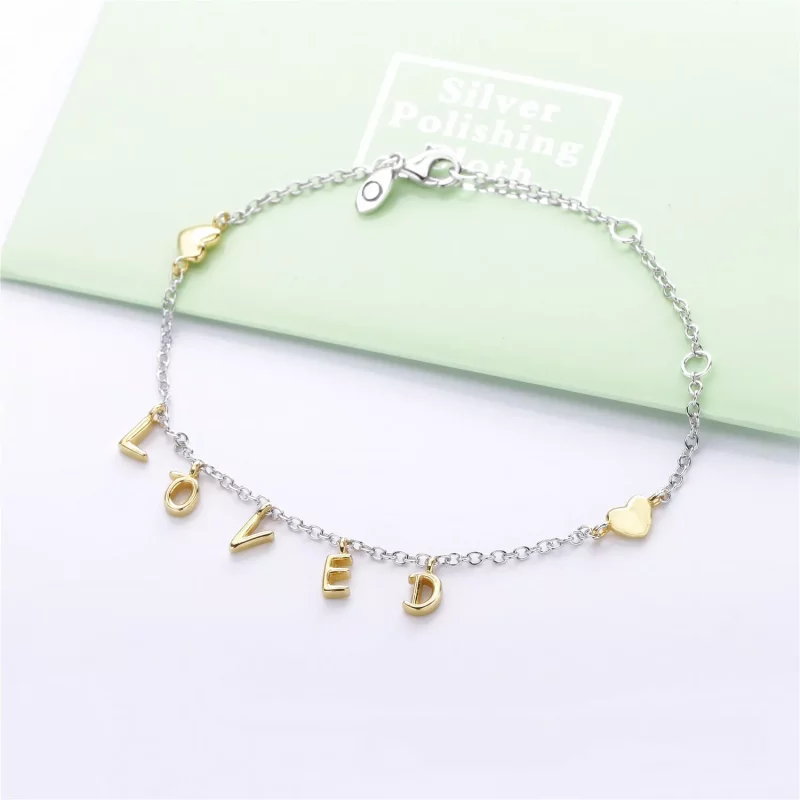 (afbeelding voor) Pandora Shine Loved Script Armband 567804 - Bekijken 4