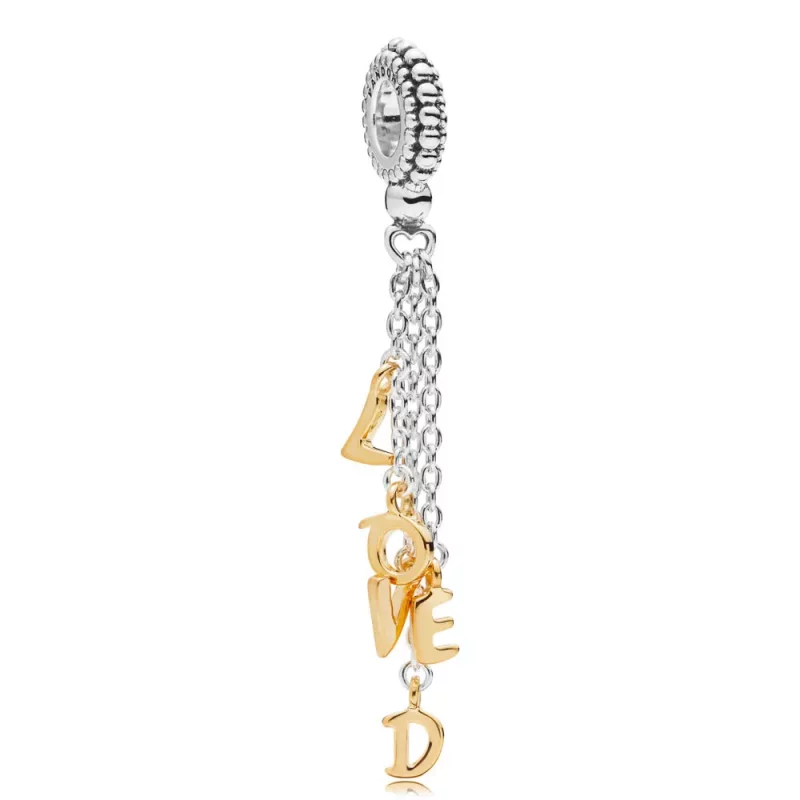 (afbeelding voor) Pandora Shine Loved Script Hangende Bedel 767831