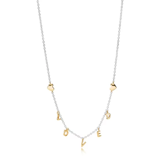 (afbeelding voor) Pandora Shine Loved Script Ketting 367818