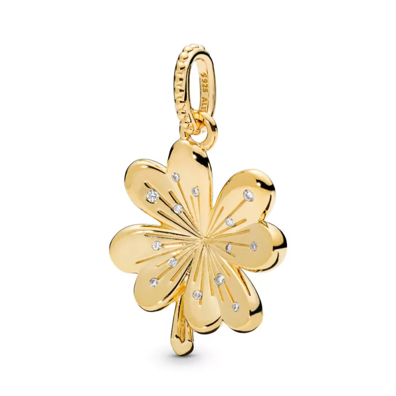 (afbeelding voor) Pandora Shine Lucky Klavertje Vier Hanger 367935CZ
