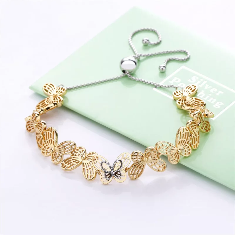 (afbeelding voor) Pandora Shine Opengewerkte Vlinders Glijden Armband 567957 - Bekijken 2