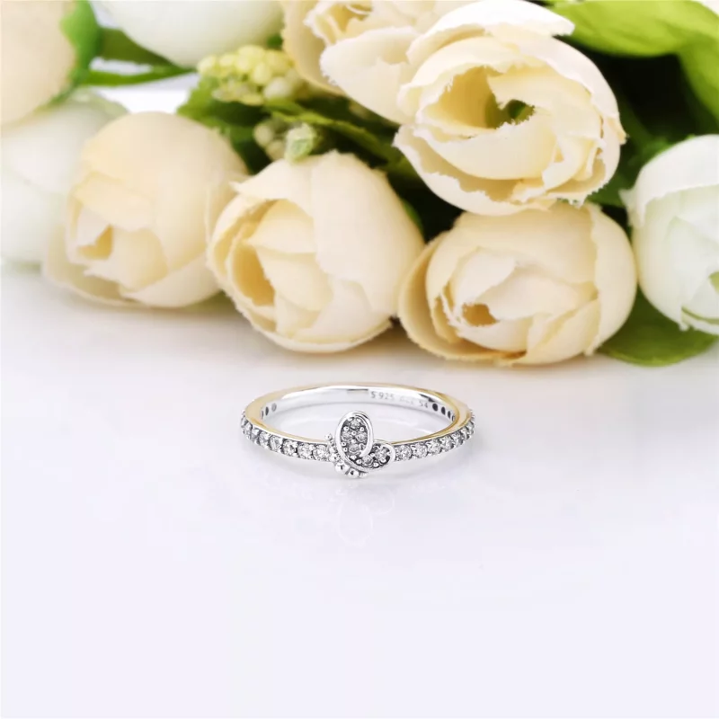 (afbeelding voor) Pandora Zilveren Bedazzling Vlinder Ring 197948CZ - Bekijken 3
