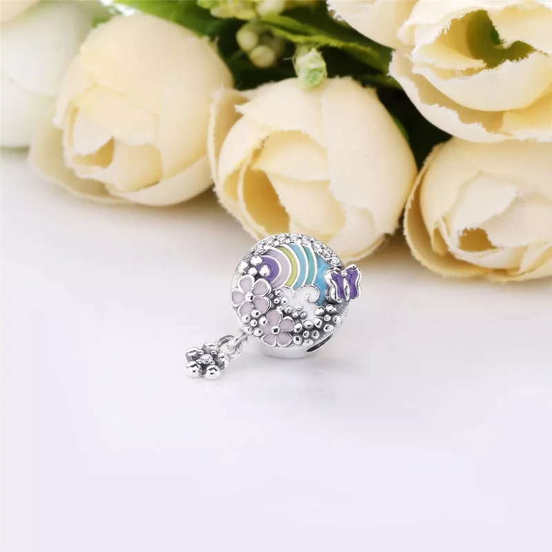 (afbeelding voor) Pandora Zilveren Bloemkleur Verhaal Hangende Bedel 797999ENMX - Bekijken 2