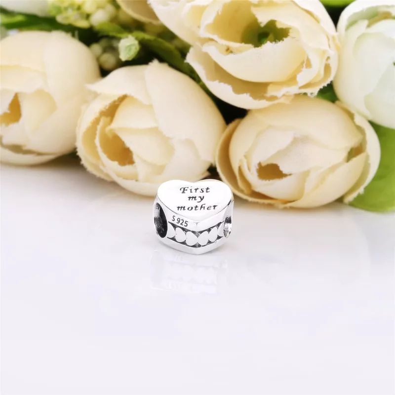 (afbeelding voor) Pandora Zilveren "First My Mother" Hart Bedel 791518 - Bekijken 3