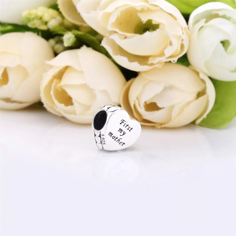 (afbeelding voor) Pandora Zilveren "First My Mother" Hart Bedel 791518 - Bekijken 4