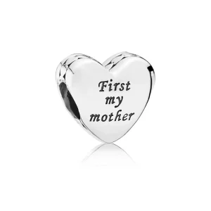 (afbeelding voor) Pandora Zilveren "First My Mother" Hart Bedel 791518