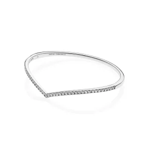 Pandora Zilveren Glinsterende Wens Bangle 597837CZ (afbeelding voor) Pandora Zilveren Glinsterende Wens Bangle 597837CZ