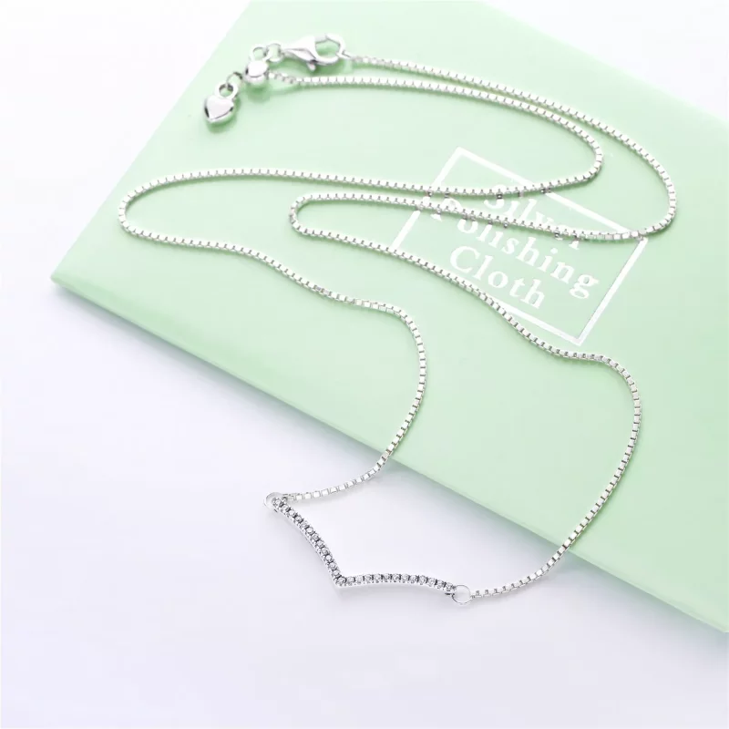 (afbeelding voor) Pandora Zilveren Glinsterende Wens Ketting 397802CZ - Bekijken 3