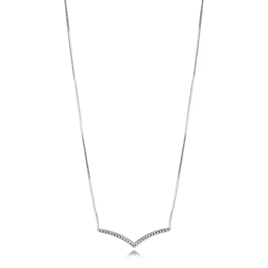 (afbeelding voor) Pandora Zilveren Glinsterende Wens Ketting 397802CZ