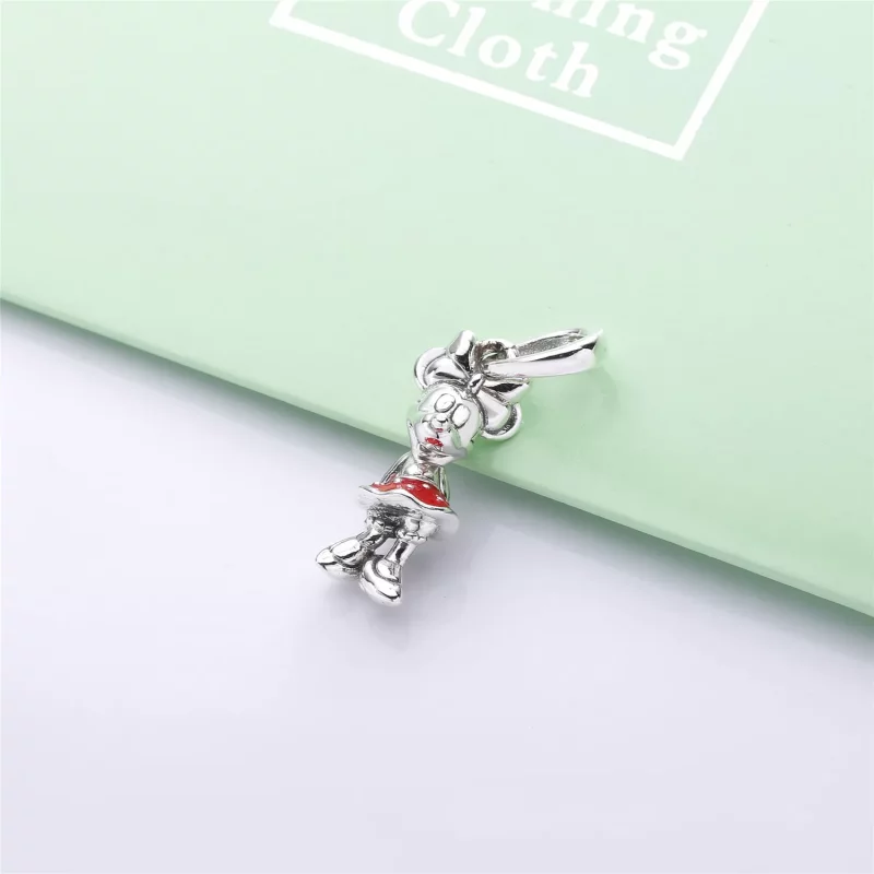 (afbeelding voor) Pandora Zilveren Minnie'S Polka Dot Rode Jurk Hanger 397768En09 - Bekijken 2