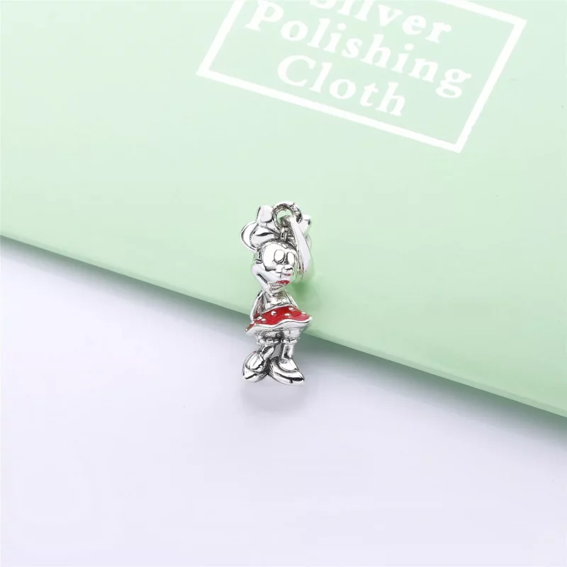 (afbeelding voor) Pandora Zilveren Minnie'S Polka Dot Rode Jurk Hanger 397768En09 - Bekijken 4