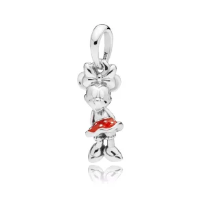 (afbeelding voor) Pandora Zilveren Minnie'S Polka Dot Rode Jurk Hanger 397768En09