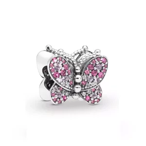 (afbeelding voor) Pandora Zilveren Oogverblindende Roze Vlinder Bedel 797882Nccmx