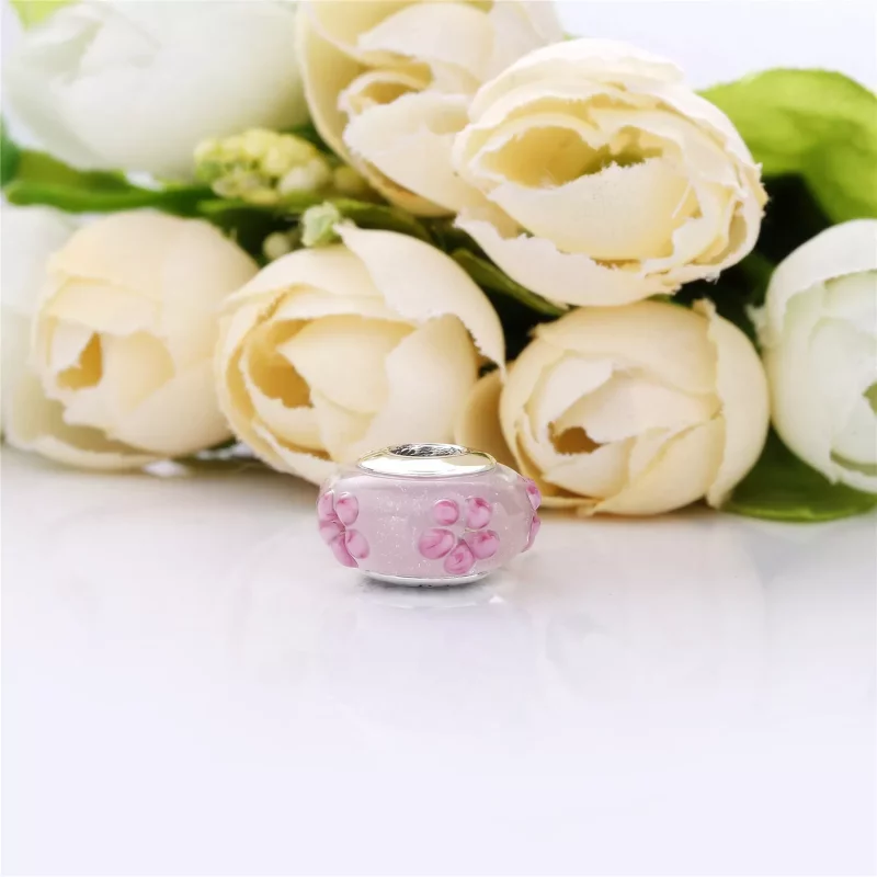 (afbeelding voor) Pandora Zilveren Roze Bloemglas Bedel 797901 - Bekijken 4