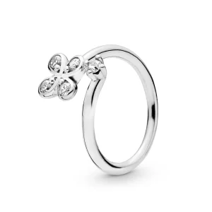 (afbeelding voor) Pandora Zilveren Vier-Petal Bloemen Gedraaid Ring 197988CZ