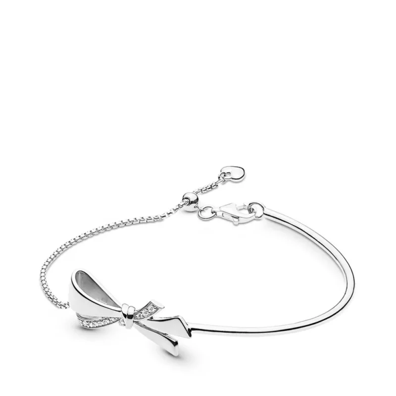 (afbeelding voor) Pandora Sparkling Bow Sliding Armband - 597242CZ