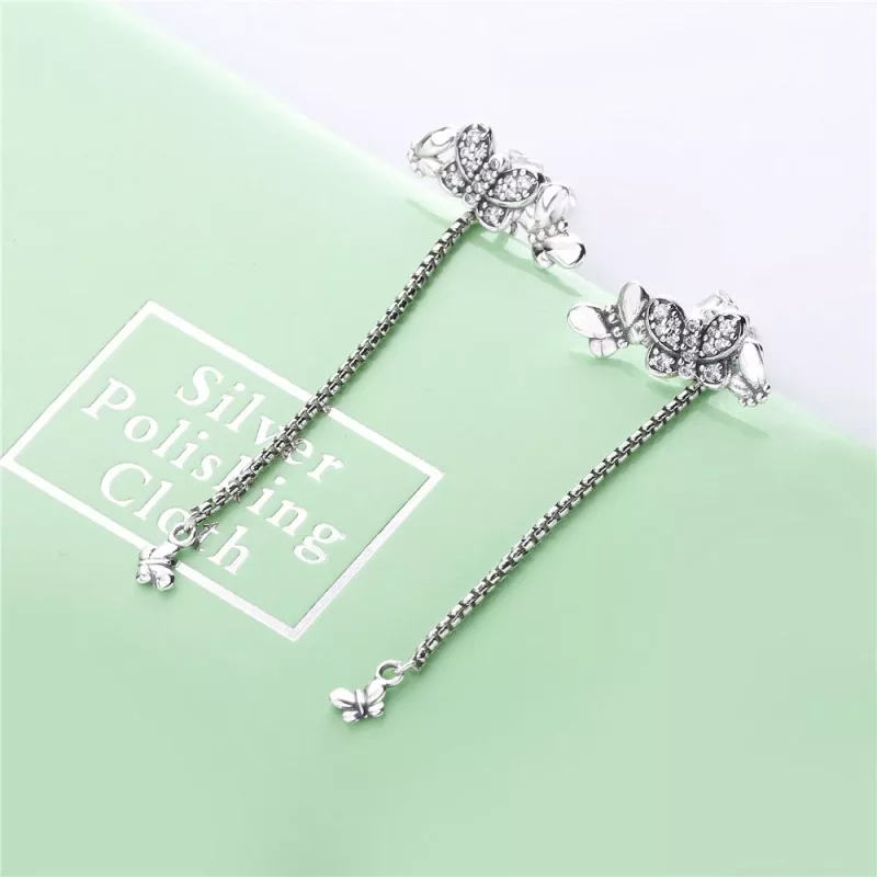 (afbeelding voor) Pandora Bedazzling Butterflies Oorbellen - 297964CZ - Bekijken 2