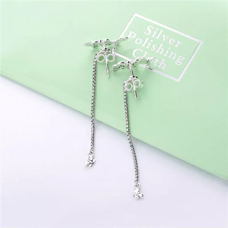 (afbeelding voor) Pandora Bedazzling Butterflies Oorbellen - 297964CZ - Bekijken 3