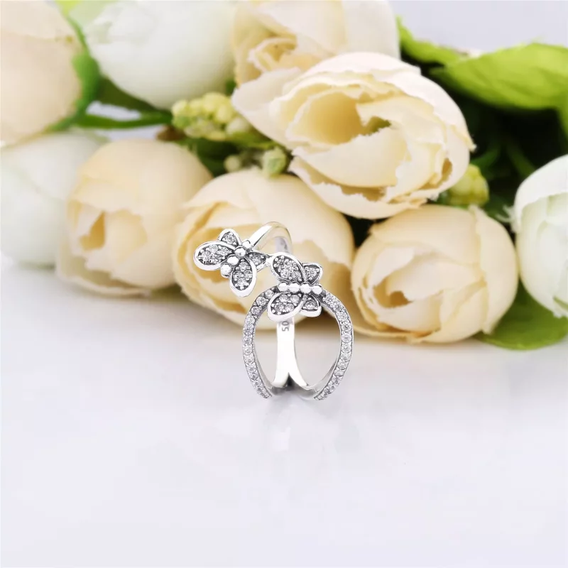 (afbeelding voor) Pandora Bedazzling Butterflies Ring - 197920CZ - Bekijken 4