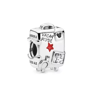 (afbeelding voor) Pandora Bedel, Mickey En Minnie Mouse 'Vacay Mode' Koffer - 7501057372312P