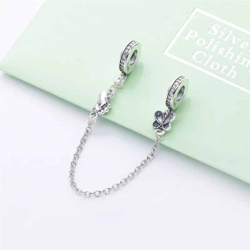 (afbeelding voor) Pandora Decorative Butterflies Veiligheidsketting - 797865CZ - Bekijken 2