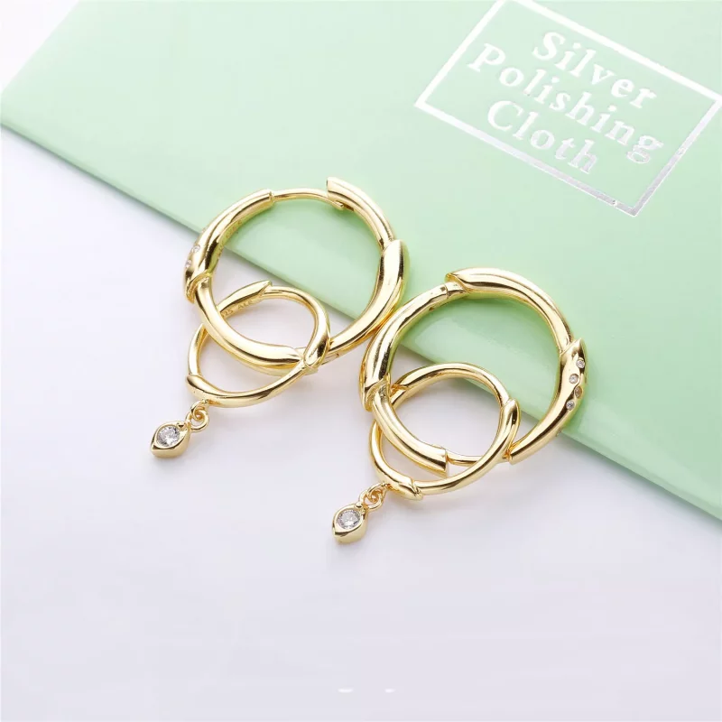 (afbeelding voor) Pandora Flower Stem Oorbellen - 267927CZ - Bekijken 2
