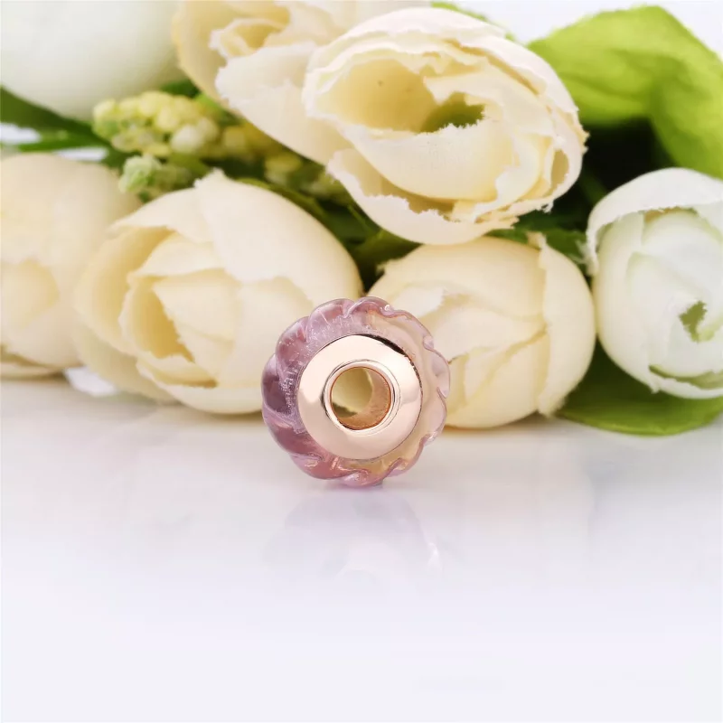 (afbeelding voor) Pandora Glittering Grooves Murano Bedel - 788107 - Bekijken 3