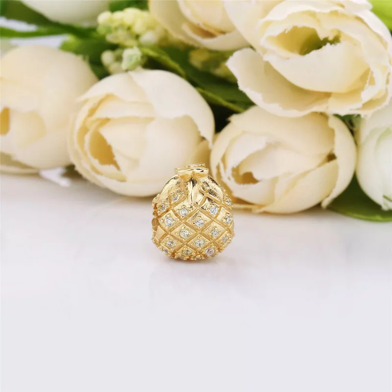 (afbeelding voor) Pandora Golden Pineapple Bedel - 767904CCZ - Bekijken 2