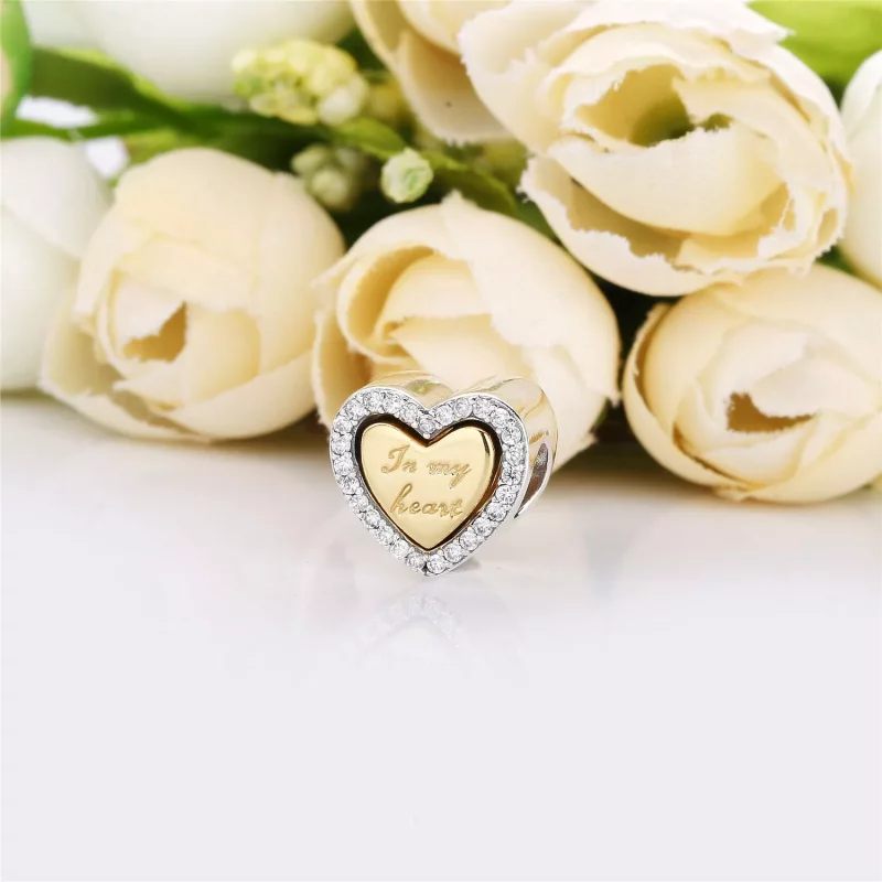 (afbeelding voor) Pandora In My Heart Bedel - 767606CZ - Bekijken 3