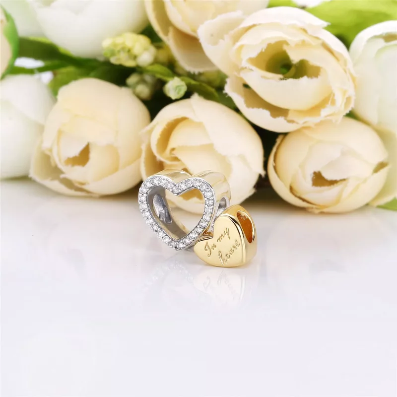 (afbeelding voor) Pandora In My Heart Bedel - 767606CZ - Bekijken 4